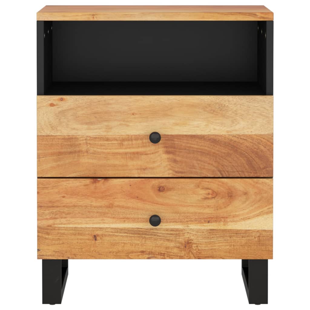 Bedside Cabinet 50x33x62 cm Solid Wood Acacia&Engineered Wood